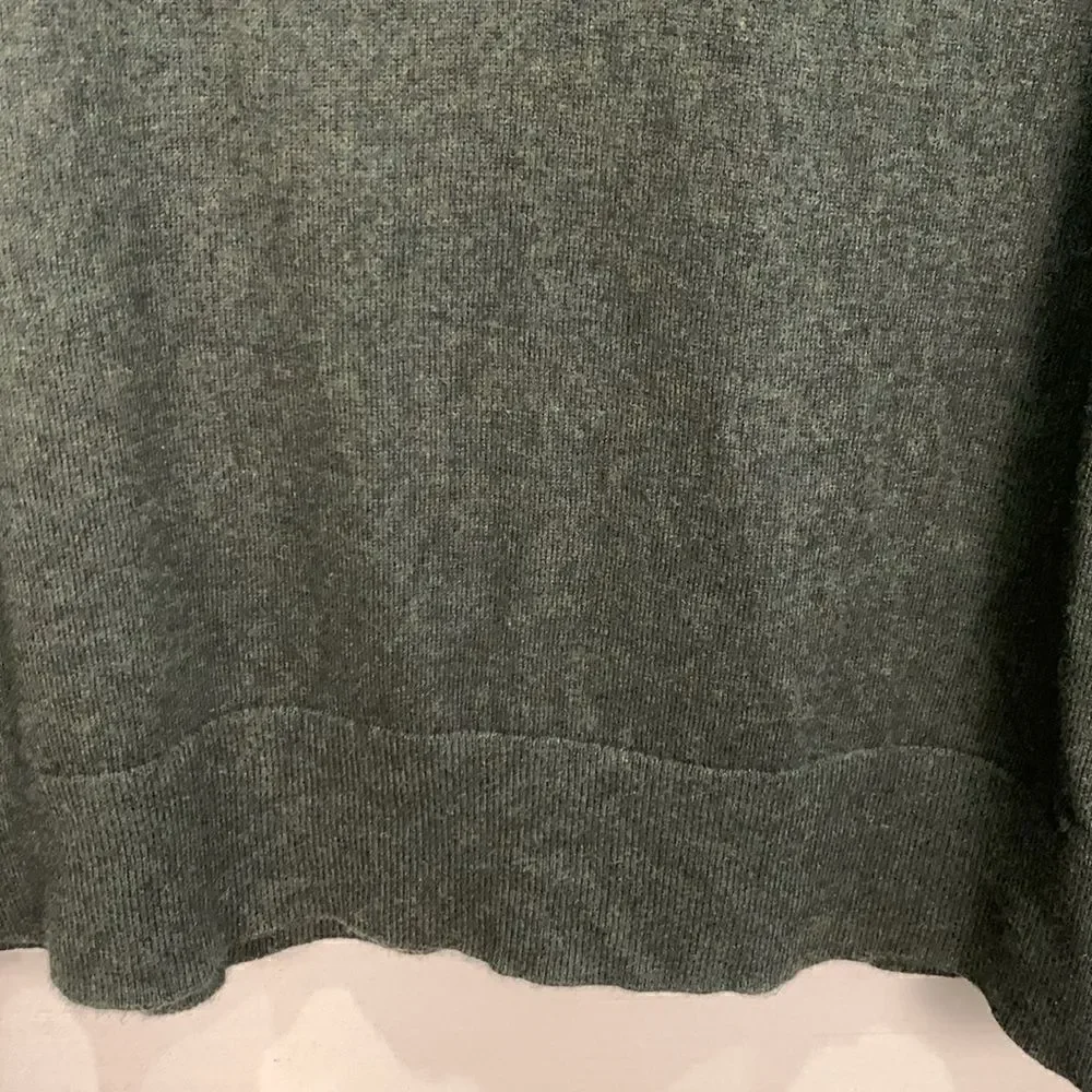 Banana Republic dark green cotton cashmere blend lightweight sweater size medium